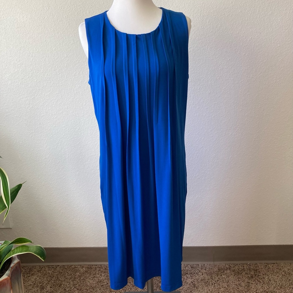 Calvin Klein Blue Polyester Sleeve Less Dress size 8
